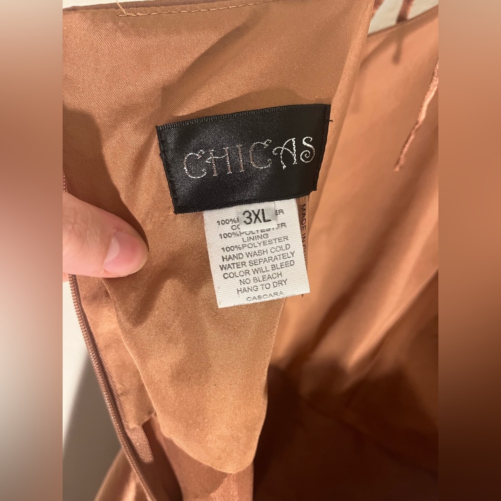 Chic Copper Satin Gown - Picture 5 of 5